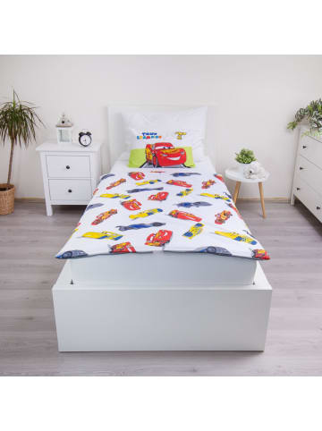 Disney Disney Cars Bettwäsche-Set für Kinderbett 100x135 cm + 40x60 in Mehrfarbig
