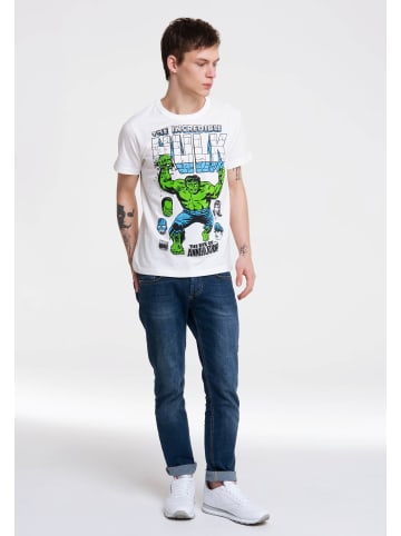 Logoshirt T-Shirt Hulk - Marvel in altweiß