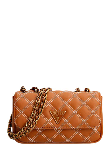 Guess Schultertasche Cessily Micro Mini in Cognac