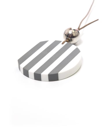 collezione alessandro Lange Kette " Iris " in grau