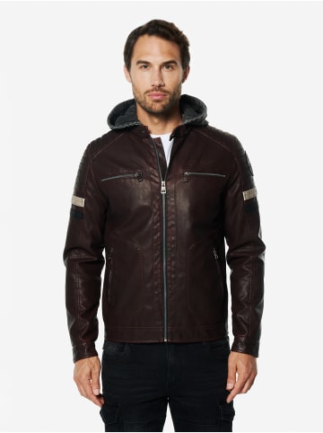 KOROSHI Kunstlederjacke in rot