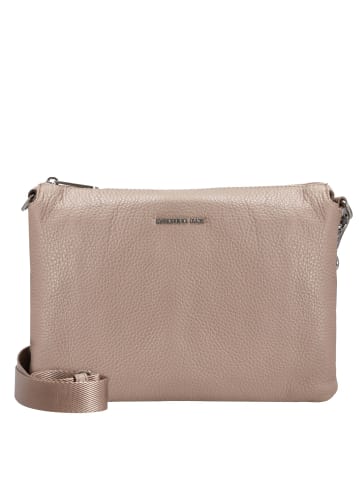 Mandarina Duck Mellow Leather - Umhängetasche 28 cm (dress blue) in warm taupe