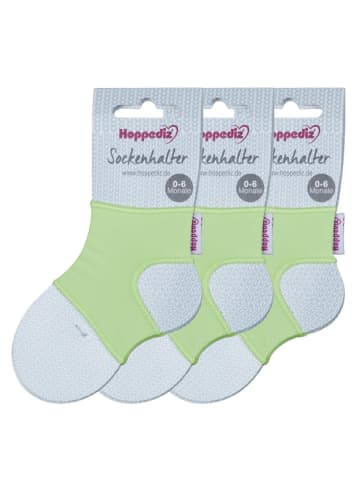 Hoppediz Babysocken Sockenhalter in 3-er Set grün