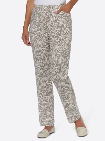 WITT WEIDEN Schlupfhose in schlamm-ecru-bedruckt