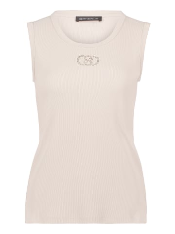 Betty Barclay Trägertop mit Rippenstruktur in Grau Beige