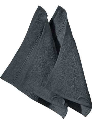 Erwin Müller Frottier Seiftuch 2er-Pack Karlsruhe in schiefer