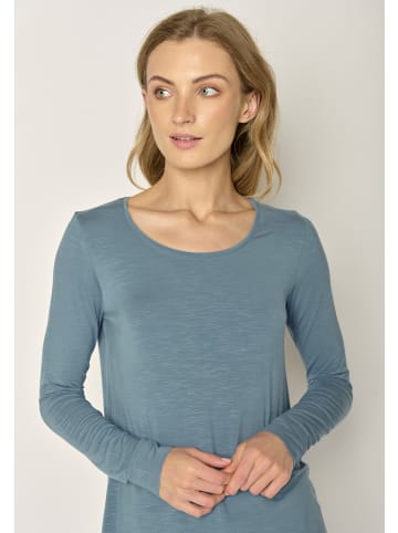 GreenBomb Longsleeve Basic in Schlammiges Blau