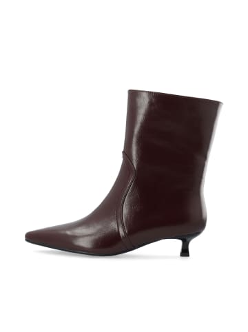 Bianco Stiefeletten mit Reißverschluss in Burgundy