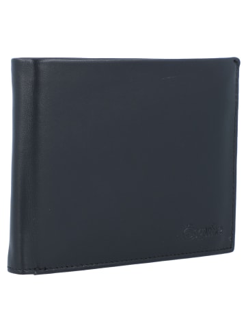 Esquire New Silk Geldbörse Leder 12 cm in schwarz