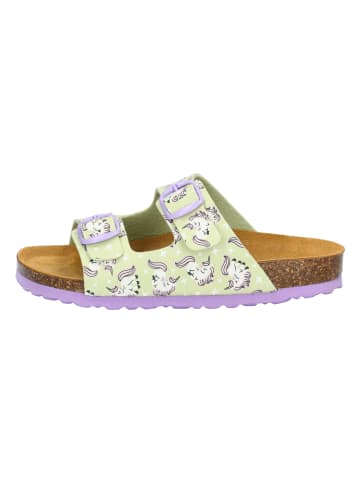 Lico Pantolette "Bioline Unicorn" in Grün