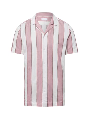 Lindbergh Freizeithemd in altrosa weiß - 0002