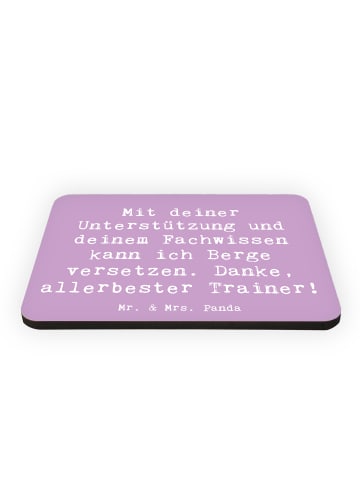 Mr. & Mrs. Panda magnet Spruch Bester Trainer mit Spruch in Lavendeltraum