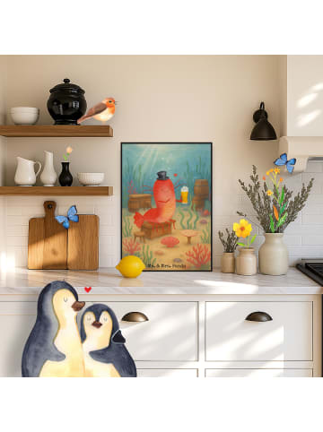 Mr. & Mrs. Panda Wandbild Hummer Weizen Design ohne Spruch in Weiß