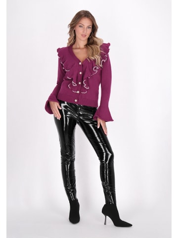 faina Damen Cardigan in Pflaume