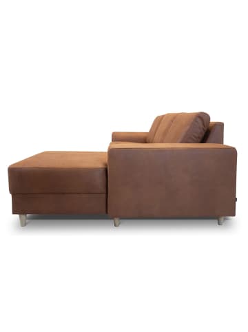 ebuy24 Sofa Nordic Cognacfarben 222 x 148 cm