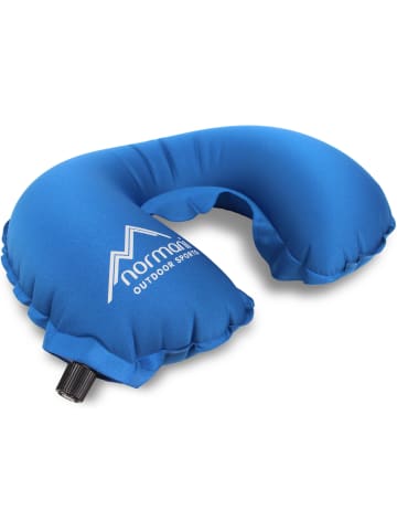 Normani Outdoor Sports Aufblasbares Nackenkissen Trip in Blau