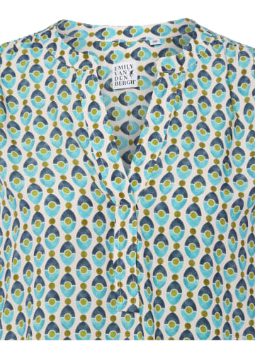 EMILY VAN DEN BERGH  Tunikabluse in aqua sand