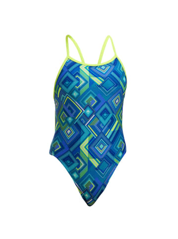 Funkita Badeanzug Help Me Rhombus in blau