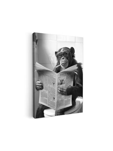 MuchoWow Leinwand bilder Zeitung Affe (BxH)