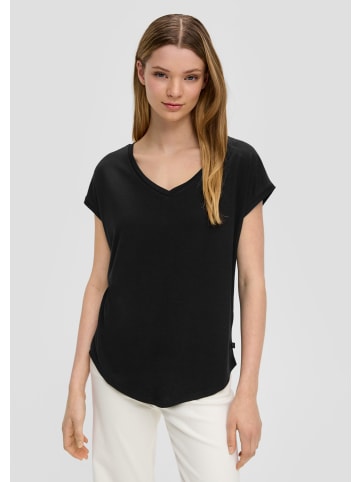 QS T-Shirt in 9999_schwarz