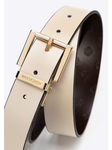Wittchen Leather belt in Beige