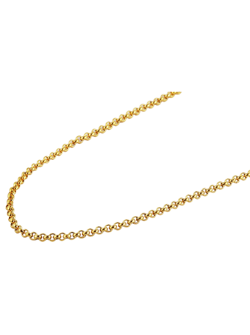 Adeliás Unisex Halskette – Erbskette aus Edelstahl 50+5 in gold