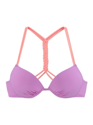 Venice Beach Push-Up-Bikini-Top in lila