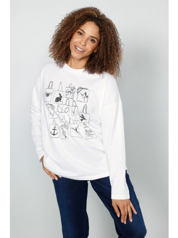 MIAMODA Sweatshirt in weiß