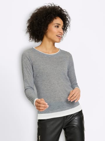 Heine Langarm-Shirt in grau-meliert