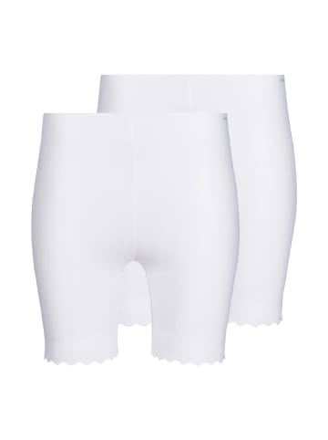 Skiny 2er Pack lange Unterhose in white