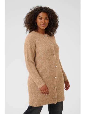 KAFFE curve Strickjacke KCruby Loose fit in Toasted Coconut Melange