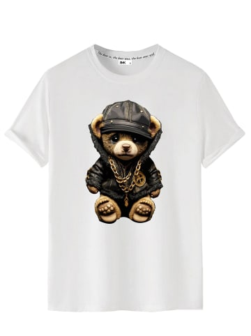 RMK T-Shirt Teddybär WEISS