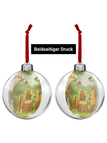 Mr. & Mrs. Panda Weihnachtsbaumschmuck Waldtiere Picknick Design... in Weiß