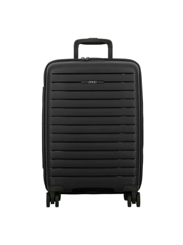 Jump Striper 4 Rollen Kabinentrolley 55 cm mit Dehnfalte in dark grey