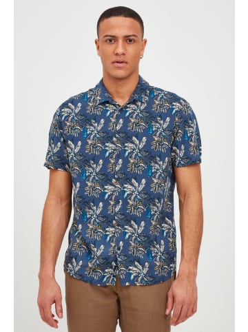 BLEND Kurzarmhemd Blend Herren Kurzarmhemd mit Allover Print - 20712356 in Blau