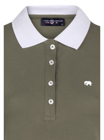 JIMMY SANDERS Polo Shirt Kurz Arm in khaki