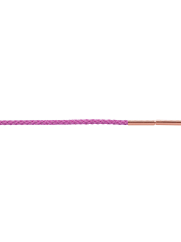 Xen Kordel "geflochten aus Microfaser rosa rosévergoldet" in Rosa