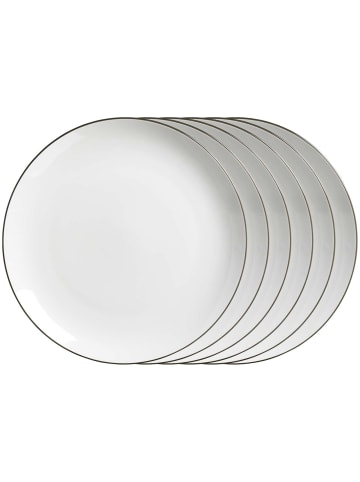 Ritzenhoff & Breker 6er Set Speiseteller Adela ø 26,5 cm in grau