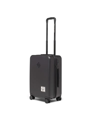 Herschel Heritage Hardshell - 4-Rollen Kabinentrolley 55 cm (black) in schwarz