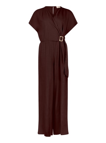 CARTOON Jumpsuit mit Schnalle in Dunkelbraun