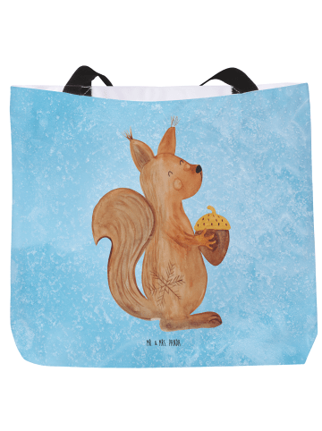 Mr. & Mrs. Panda Shopper Eichhörnchen Weihnachten ohne Spruch in Eisblau