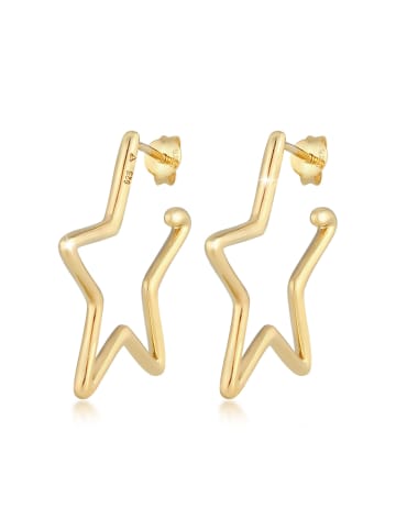 Elli Ohrringe 925 Sterling Silber Sterne, Astro, Stern in Gold