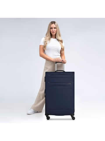 Worldpack Chicago 4 Rollen Trolley L 78 cm mit Dehnfalte dark-blue