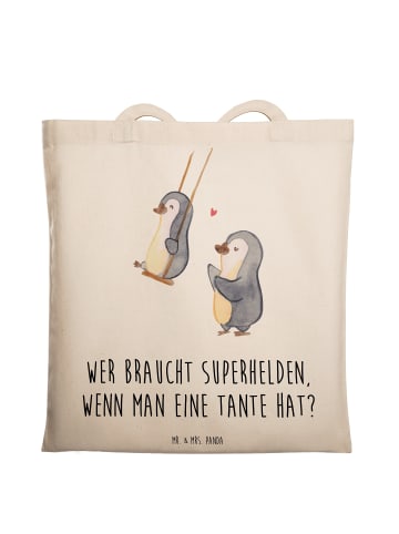 Mr. & Mrs. Panda Tragetasche Lieblings-Tante mit Spruch in Creme