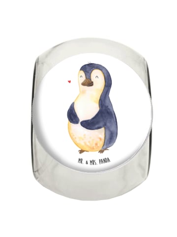 Mr. & Mrs. Panda Bonbonglas Pinguin Diät ohne Spruch in Weiß