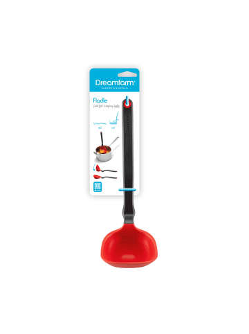 Dreamfarm DREAMFARM | Schöpfkelle, FLADLE, rot, 33 cm