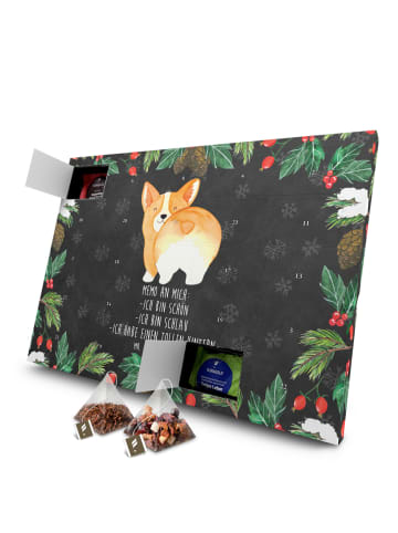Mr. & Mrs. Panda Adventskalender Corgi Po mit Spruch in Kreidetafel