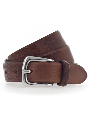 b.belt Charlisa Gürtel Leder in dunkelbraun
