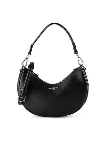 Lacoste Core Essentials Champs Elysees Schultertasche S Leder 24 cm in noir