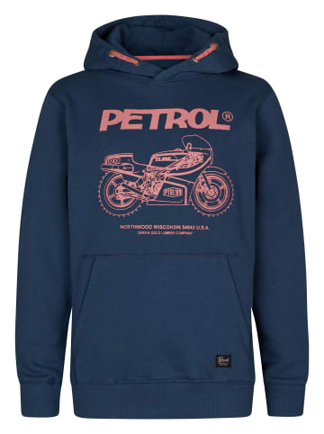 Petrol Industries Artwork Hoodie Catskill in Blau